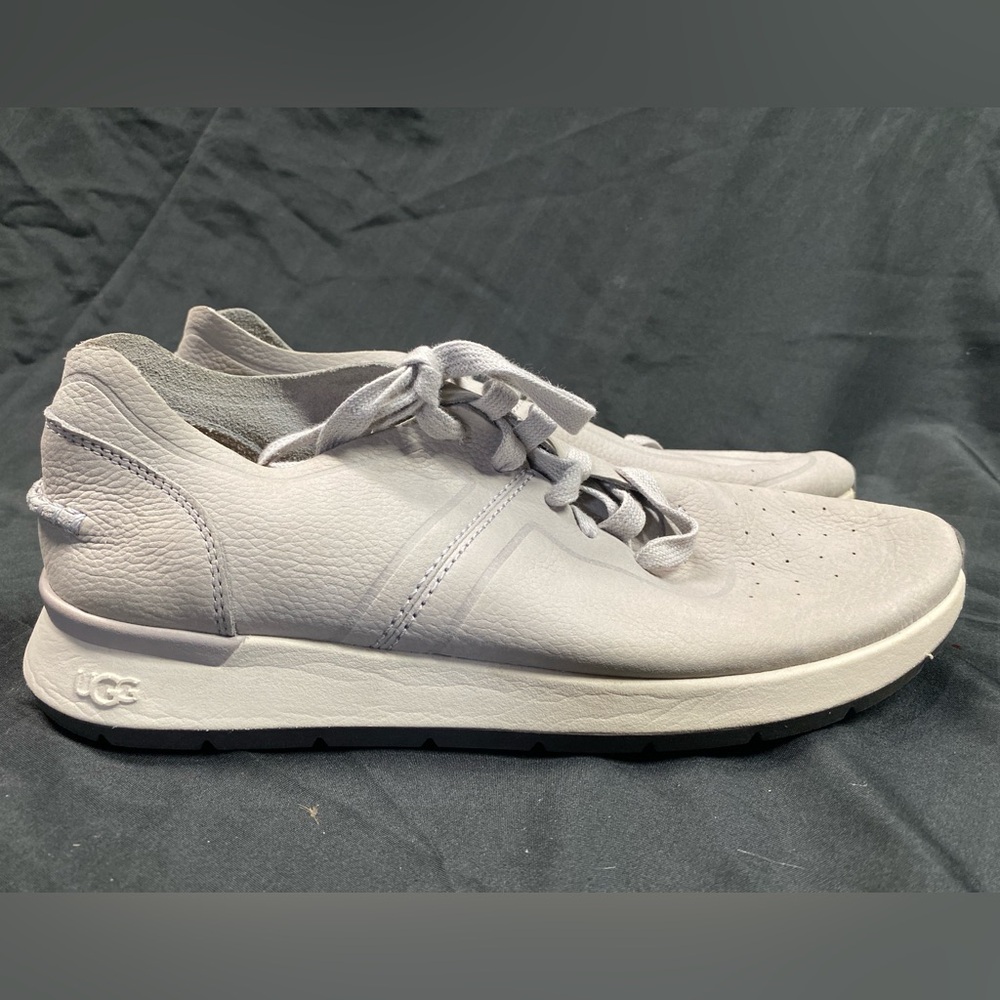 UGG Adaleen Metallic Silver Suede Sneaker